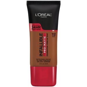 3 x L'Oreal Infallible Pro-Matte Liquid Foundation Makeup, 112 Cocoa